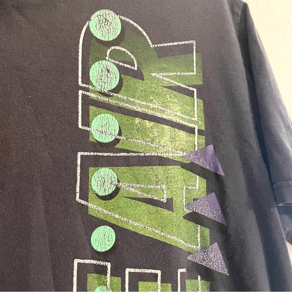 VINTAGE NIKE AIR Black Graphic Tee Men's Unisex Streetwear BlackT-Shirt Large - Picture 3 of 4
